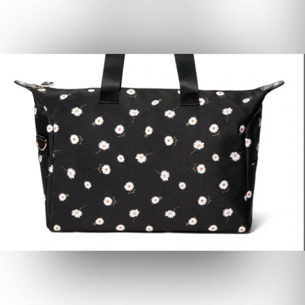 Alice + Olivia Stacey Bendet Daisy Travel Tote Black White Bag